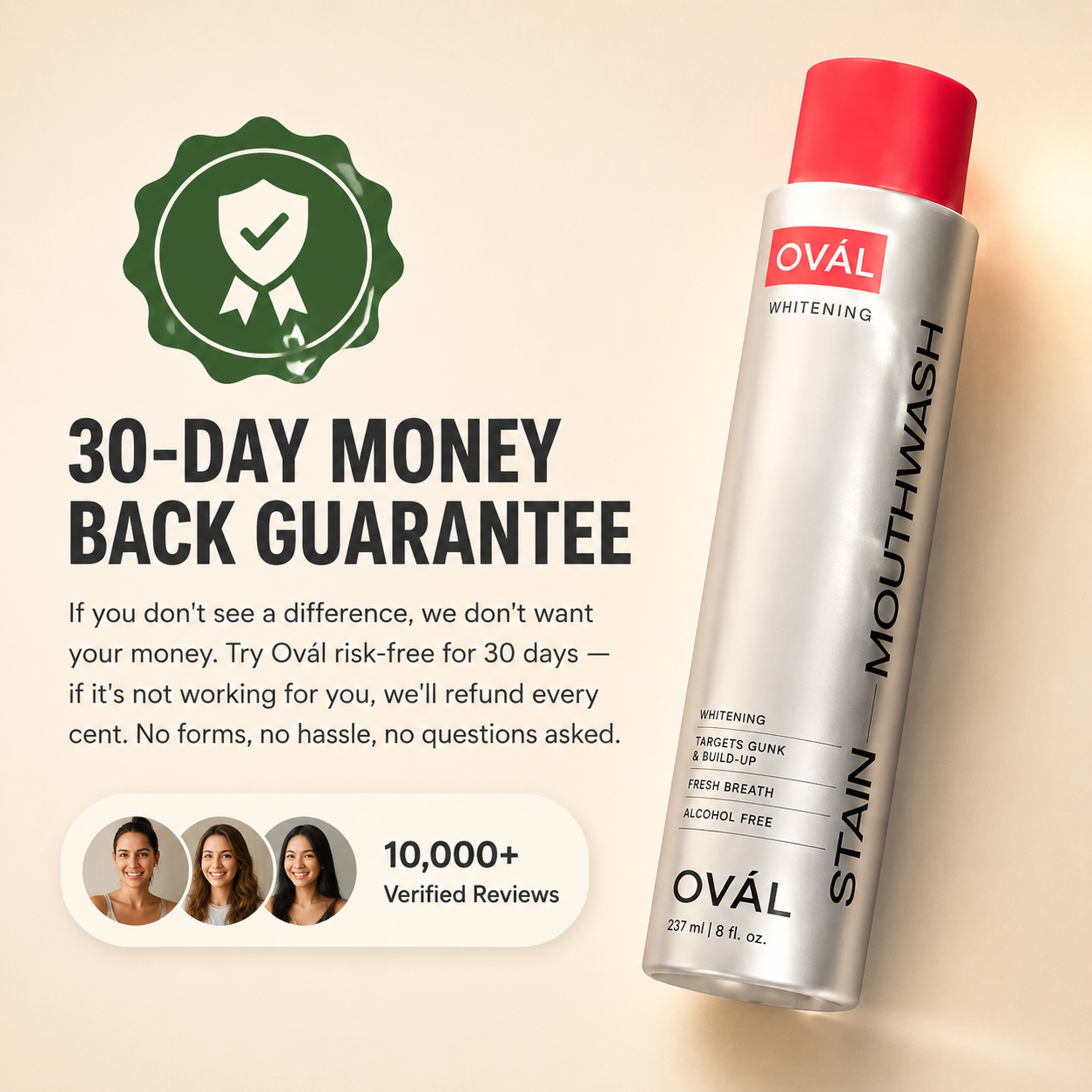 Ovál iD Stain Whitening Mouthwash